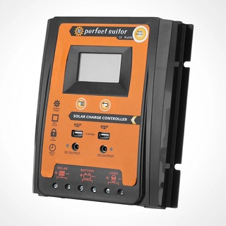 PWM Solar charge Controller 12V 24V 30A 50A 70A Solar IP 32 Waterproof Panel Battery Regulator Dual USB LCD Display