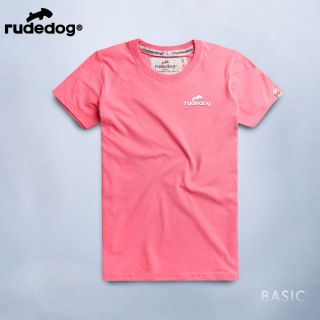 Rudedog เสื้อยืด รุ่น basic19 สีชมพู