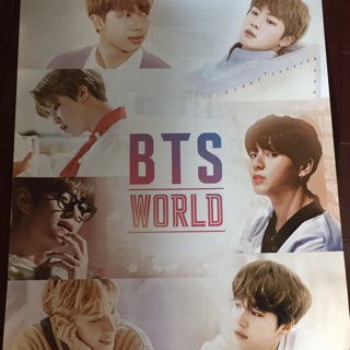 BTS โปสเตอร์ของอัลบั้ม bts world รวม 7 คน