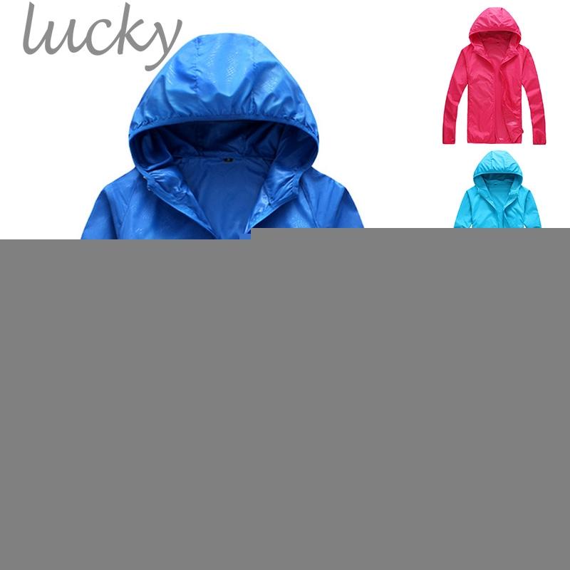 ภาพสินค้าเสื้อแจ็กเก็ต มีฮู้ด เสื้อกันฝน กันลม สำหรับผู้หญิง จากร้าน lucky888.th บน Shopee ภาพที่ 4