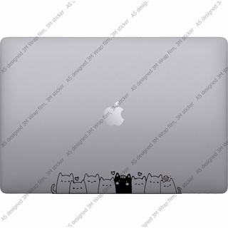 8 cats สติ๊กเกอร์ 3M ลอกออกไม่มีคราบกาว  Removable 3M notebook labtop sticker, สติ๊กเกอร์ตกแต่ง โน๊ตบุ๊ค