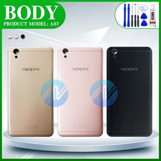 body ชุดบอดี้พร้อมฝาหลัง oppo A37 เคสกลาง+ฝาหลัง (แถมไขควงชุด)