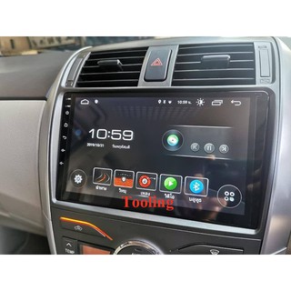 Alpha coustic เครื่องเล่นติดรถยนต์พร้อมจอ 2 Din จอขนาด 10นิ้ว ตรงรุ่น Toyota Altis ปี 2008-2013 ระบบ Android