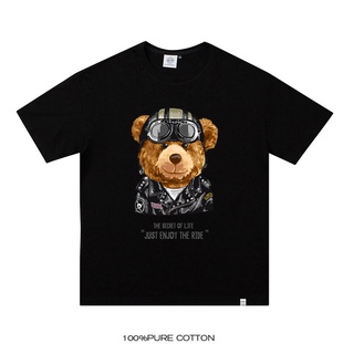 เสื้อยืดสีขาวเสื้อยืดแขนสั้น คอกลม พิมพ์ลายการ์ตูน สไตล์วินเทจ ขนาดใหญ่ เหมาะกับฤดูร้อน สําหรับผู้ชาย