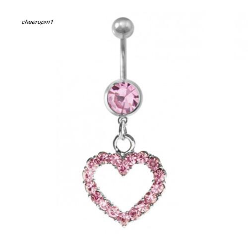 ceup-womens-fashion-rhinestone-heart-stainless-steel-navel-ring-belly-body-piercing
