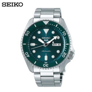 Seiko (ไซโก) นาฬิกาผู้ชาย New Seiko 5 Sports Automatic SRPD61K ระบบอัตโนมัติ สายสแตนเลสสตีล ขนาดตัวเรือน 42.5 มม.