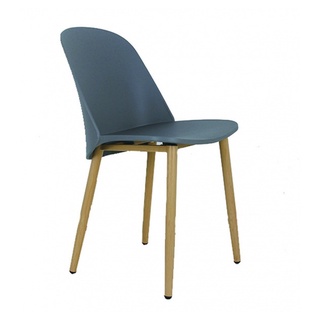 Pulito เก้าอี้พลาสติกขาเหล็ก PP-699B-GR16  ขนาด 55.5x46x80.5ซม.สีเทา
