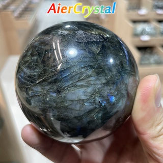 คริสตัลธรรมชาติ Labradorite บอลควอตซ์นวดโปแลนด์เรกิบำบัดห้องตกแต่งที่ละเอียดอ่อน Moonstone แร่ของที่ระลึกทรงกลม