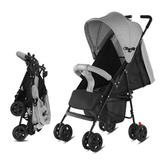 ภาพหน้าปกสินค้ารถเข็นเด็ก รถเข็นเด็กพับได้ ปรับได้ 3 ระดับ นั่ง/เอน/นอน น้ำหนักเบา รองรับหนัก ใช้ได้ตั้งแต่แรกเกิด baby stroller Homec ซึ่งคุณอาจชอบราคาและรีวิวของสินค้านี้