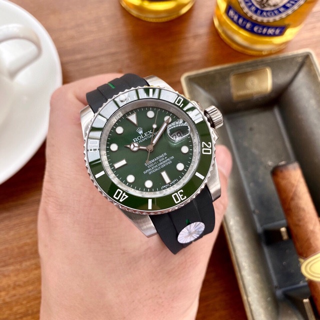 พรี-rolex-sub-40mmนาฬิกาผู้ชาย-นาฬิกาแบรนด์เนม-ผู้ชาย-เงิน-นาฬิกาข้อมือ