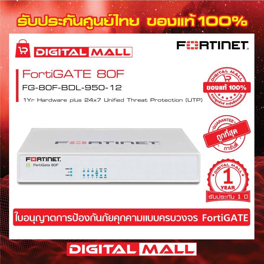 firewall-fortinet-fortigate-80f-fg-80f-bdl-950-12-เหมาะสำหรับใช้งานควบคุมเครือข่ายระดับเขต