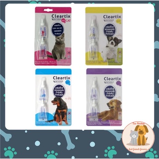 สินค้า Cleartix ** 2 หลอด** ผลิตภัณฑ์ป้องกันหมัดและเห็บ หยดกำจัดเห็บหมัด สุนัข หยดหมัดแมว กำจัดเห็บและหมัด