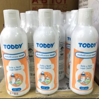 สินค้า TODDY น้ำยาล้างขวดนม ปลอดภัย ไร้สารตกค้าง - ปริมาณ 200 มิลลิตรใช้ล้างทำความสะอาดขวดนม จุกนม และเครื่องใช้เด็กทารก