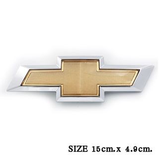 โลโก้ Chevrolet เชฟโรเลต โลโก้อย่างดี โลโก้ติดรถ โลโก้พลาสติก เชฟโรเลต 15 cm. x 4.9 cm.