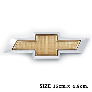 Chevrolet ขนาด 15 cm. x 4.9 cm. เชฟโรเลต โลโก้อย่างดี โลโก้ติดรถ โลโก้พลาสติก เชฟโรเลต