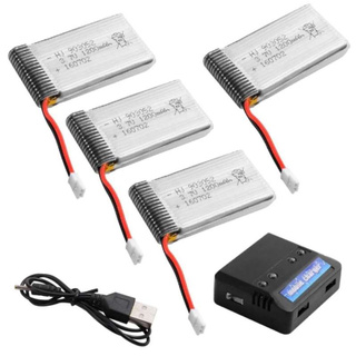 Eco แบตเตอรี่ Lipo 3.7V 1200mAh 25C (4 ชิ้น) + 4 in 1 เครื่องชาร์จแบต สำหรับ Syma X5 X5C X5SC X5SW Quadcopter