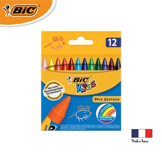 [Official Store] BIC บิ๊ก สีเทียน BIC Wax Crayon Wallet จำนวน 12สี