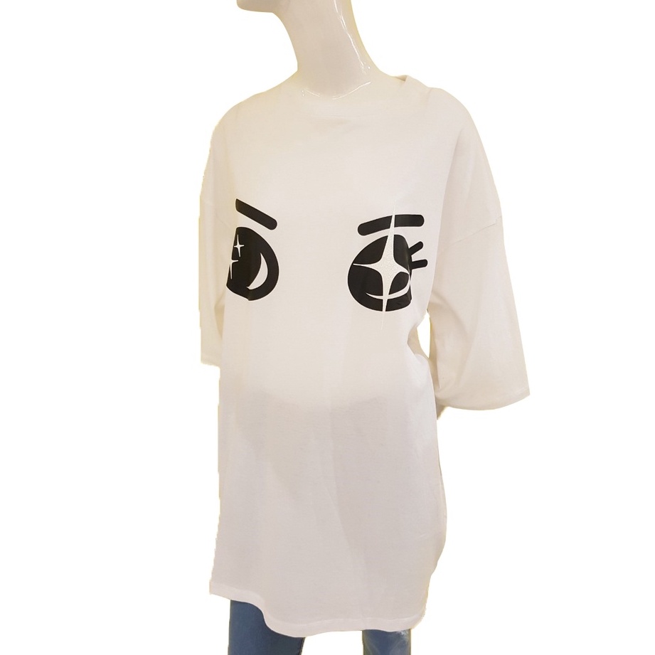 mimi-shirt-oversize-t-shirts-สีขาวลายมีมี่-at56bl