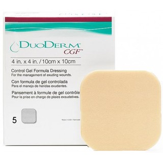 สินค้า DUODERM CGF ของแท้100% แผ่นแปะแผลกดทับ แบบหนา ขนาด 4X4 นิ้ว 5 แผ่น