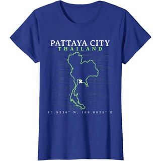 เสื้อยืดสีขาวประเทศไทยเสื้อยืดผู้ชาย Thailand Pattaya T-Shirt Thailand Round neck T-shirtS-4XL