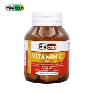วิตามินซี พลัส x 1 จากสารสกัดธรรมชาติ 1000 มก. สารสกัดจากซิตรัส สารสกัดจากโรสฮิป คามูคามู ไบโอแคป Vitamin C plus Biocap