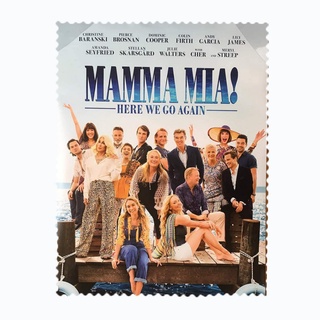 สั่งทำ ผ้าเช็ดแว่นตา ผ้าเช็ดแว่น ผ้าเช็ดเลนส์ ผ้าเช็ดจอ ภาพยนตร์ หนัง MAMMA MIA! มัมมา มีอา! วิวาห์วุ่น ลุ้นหาพ่อ