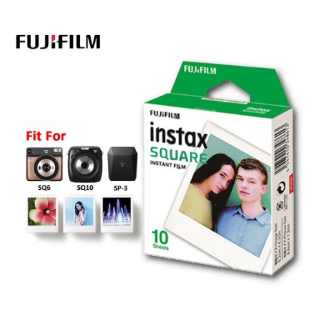 ภาพหน้าปกสินค้าFujifilm Instax Square film Polaroid ฟิล์มโพราลอยด์ (10 แผ่น ไม่มีกล่องแยกจากแพ็กคู่) สินค้าใหม่ ฟิล์มขอบขาว