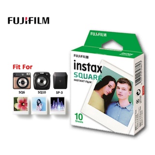 สินค้า Fujifilm Instax Square film Polaroid ฟิล์มโพราลอยด์ (10 แผ่น ไม่มีกล่องแยกจากแพ็กคู่) สินค้าใหม่ ฟิล์มขอบขาว