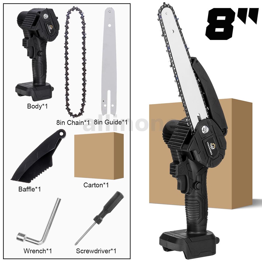 [2/1/0 แบตเตอรี่] Violeworks 88VF 3000W เลื่อยโซ่ไฟฟ้าไร้แปรง 8 นิ้ว ...