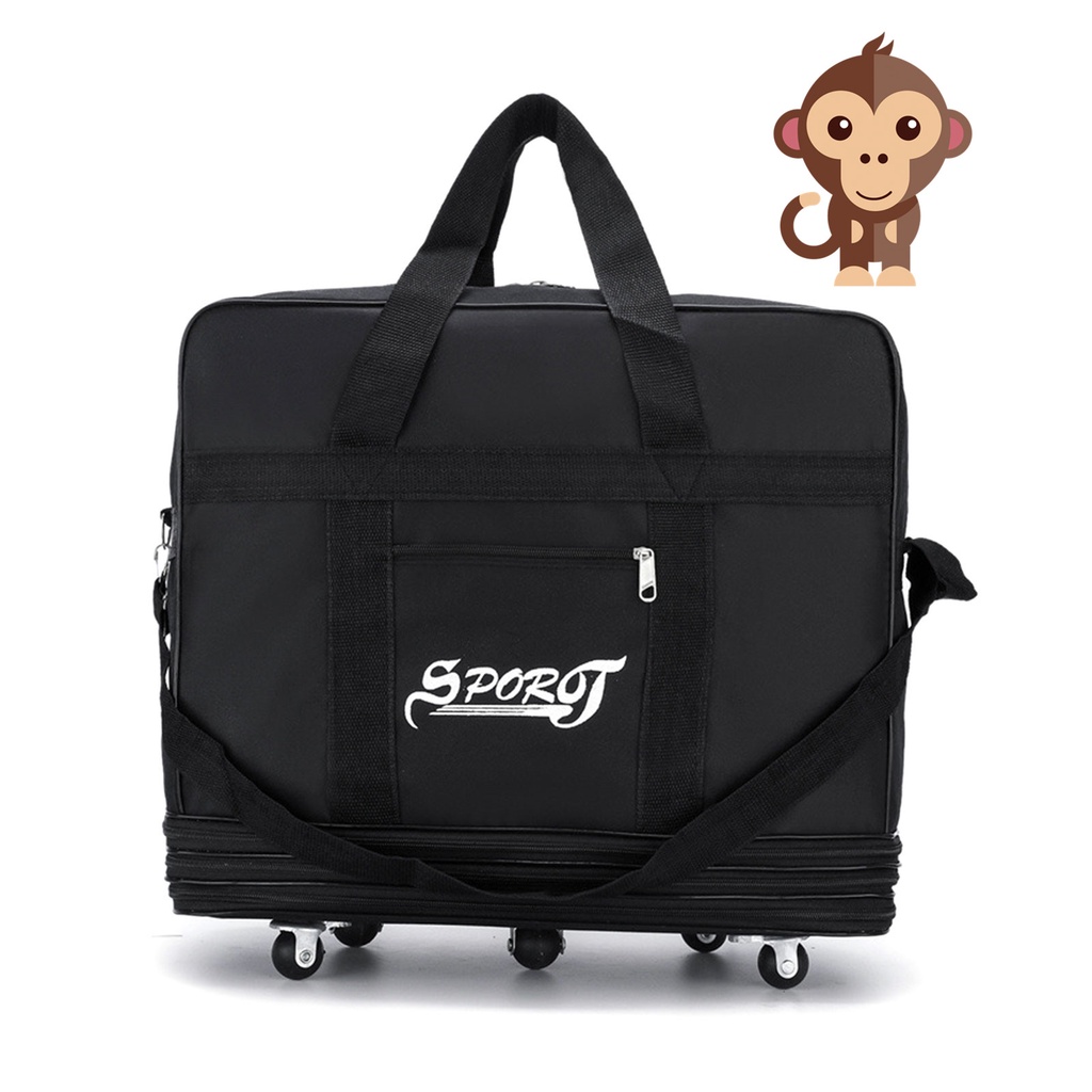 32-กระเป๋าเดินทางพับได้-รถเข็นกระเป๋ามีล้อ-กระเป๋าเดินทางสะดวก-travel-bag