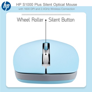 ภาพขนาดย่อของภาพหน้าปกสินค้าสีใหม่ พาสเทล  พร้อมส่ง  เมาส์ไร้สาย ไร้เสียงคลิก HP S1000 Silent Mouse USB Wireless Mouse 1600DPI USB จากร้าน yuuta2016 บน Shopee ภาพที่ 4