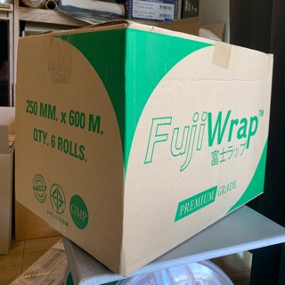 ฟิล์มถนอมอาหาร fuji wrap 10นิ้ว 600เมตร 9,11 ไมครอน ยกลัง