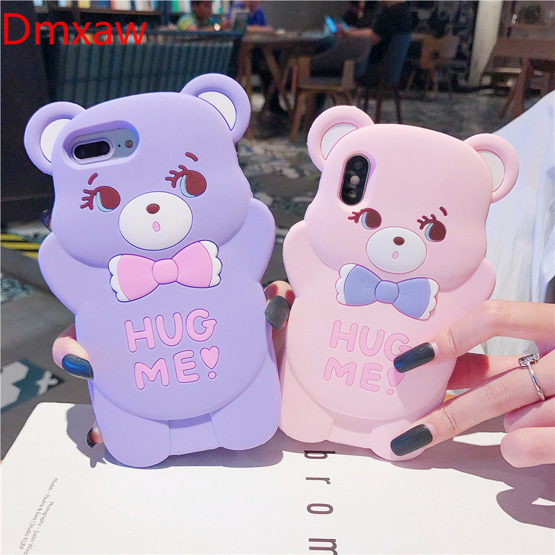 3d-cartoon-pink-bear-cases-vivo-y20-y20i-y20s-y12s-y50-y30-cute-case-soft-silicone-hug-bear-back-cover