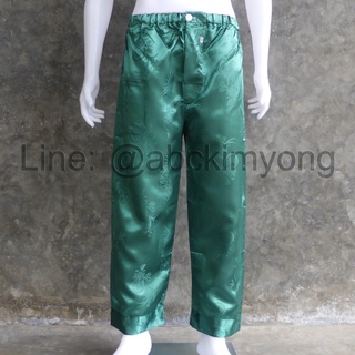 ภาพขนาดย่อของภาพหน้าปกสินค้ากางเกงแพร กางเกงนอน เอวยางยืด L XL XXL 10 สี จากร้าน abckimyong บน Shopee ภาพที่ 3