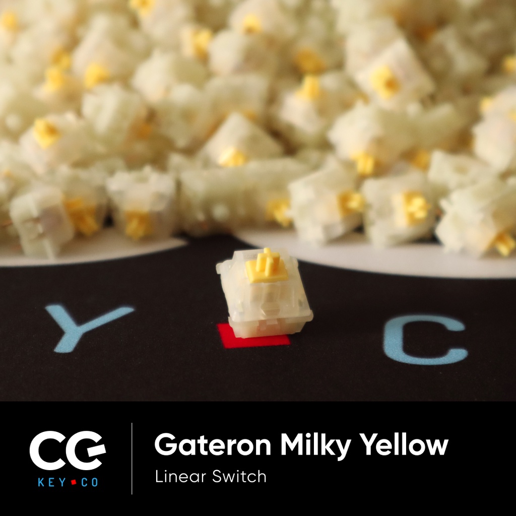 ภาพหน้าปกสินค้าGateron Milky Yellow Switch สวิตช์คีย์บอร์ด จังหวะเดียว จากร้าน cgkey.co บน Shopee