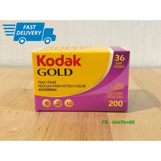 ภาพขนาดย่อของภาพหน้าปกสินค้าฟิล์มสี Kodak Gold 200 35mm 36exp 135-36 Color Film ฟิล์ม 135 จากร้าน blkfilm บน Shopee