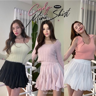 ภาพขนาดย่อของสินค้าFLAT2112 FF0005 : CADY MINI SKIRT กระโปรงสั้นแต่งระบาย