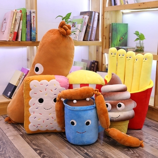 Creative cute food cartoon toy plush doll Hamburg pillow cushion Doll Girl Gift