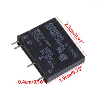 ภาพขนาดย่อของภาพหน้าปกสินค้าKiss * New Solid State Relay G 3MB-202p DT-AC PCB SSR In 12v DC Out 240 V AC 2A จากร้าน kissinu.th บน Shopee ภาพที่ 1