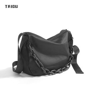 TAIDU กระเป๋า Messenger ของผู้ชายความจุขนาดใหญ่ญี่ปุ่นสไตล์ลำลองกีฬากระเป๋าสะพายกระเป๋าโซ่