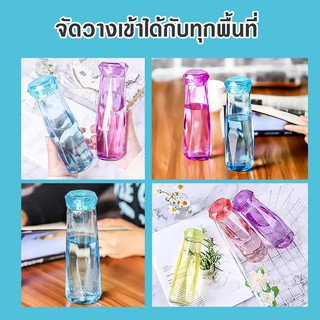 ภาพขนาดย่อของภาพหน้าปกสินค้าสินค้าพร้อมส่ง/ mchouse /ขวดแก้วคริสตัล กระบอกน้ำแก้วแบบใส ขวดแก้วใส ขวดน้ำ กระบอกแก้วน้ำ 420mll สวยทุกสี จากร้าน mc.house บน Shopee ภาพที่ 3