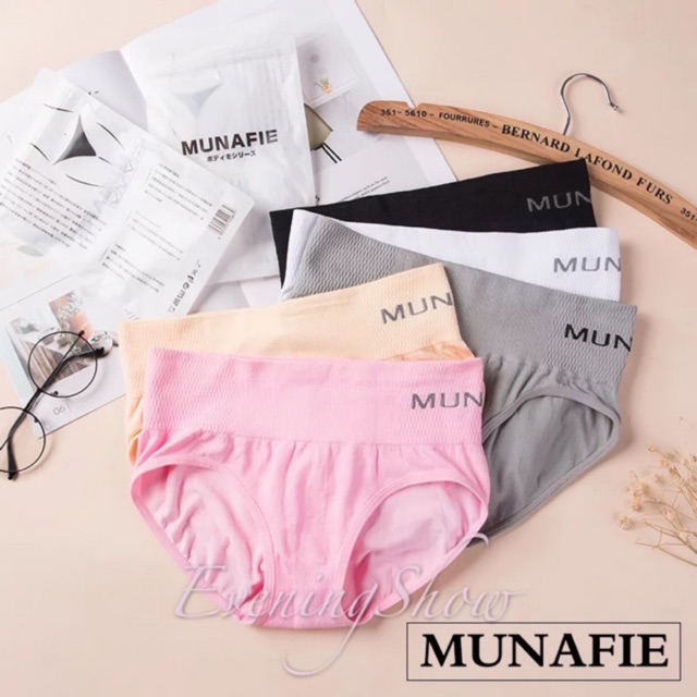 ภาพสินค้าB02 พร้อมส่ง ของแท้100% กางเกงในเก็บพุง MUNAFIE รุ่นขอบสูง มีซองทุกตัว MU จากร้าน eveningshow บน Shopee ภาพที่ 2