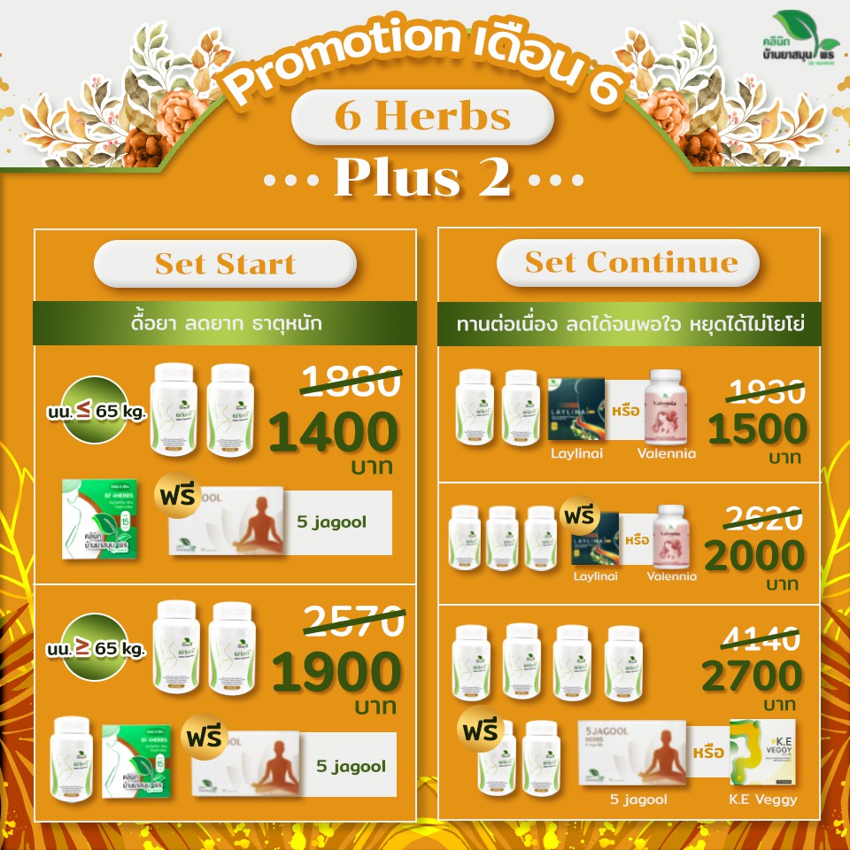 โปรเดือน-5-6herbs-plus2-สมุนไพรลดน้ำหนักสำหรับบุคคลทั่วไป-ลดยาก-ธาตุหนัก-ดื้อยา