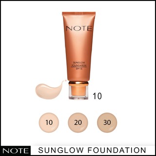 NOTE COSMETICS SUNGLOW FOUNDATION 10