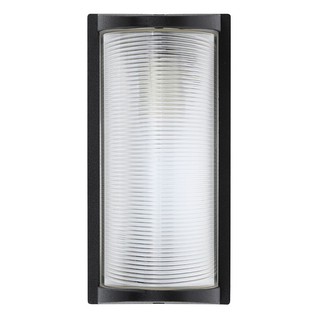 Exterior wall lights OUTDOOR WALL LAMP LIGHT MOS LM2011 PLASTIC/ALUMINIUM MODERN BLACK External lamp Light bulb ไฟผนังภา