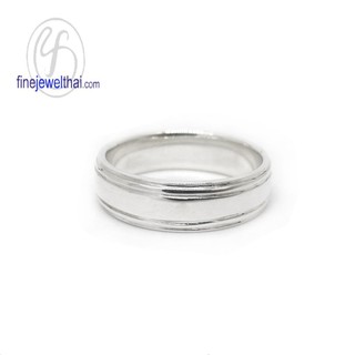 Finejewelthai แหวนเงิน-เงินแท้ 925-แหวนหมั้น-แหวนแต่งงาน-Silver-Wedding-Ring - R121800