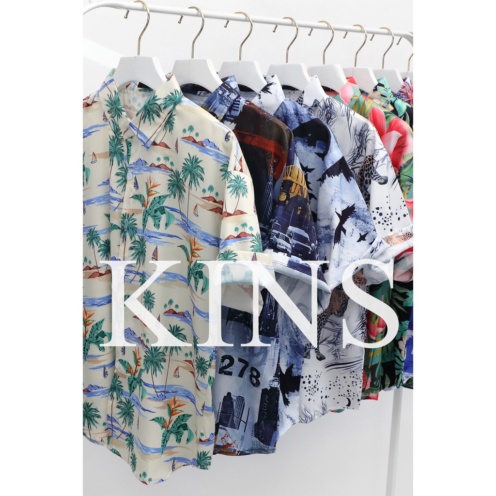 ภาพสินค้าเสื้อเชิ้ตแขนสั้น พิมพ์ลายสงกรานต์ แฟชั่นสําหรับผู้ชาย 2022 จากร้าน kin18.th บน Shopee ภาพที่ 2