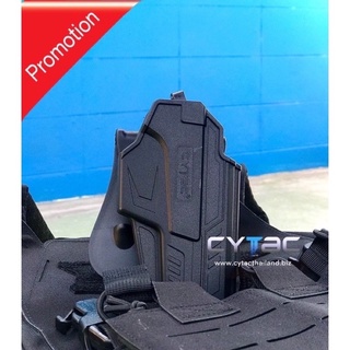 ซองพกนอก ปลดล็อคนิ้วโป้ง Cytac สำหรับ Glock19(gen3-5)