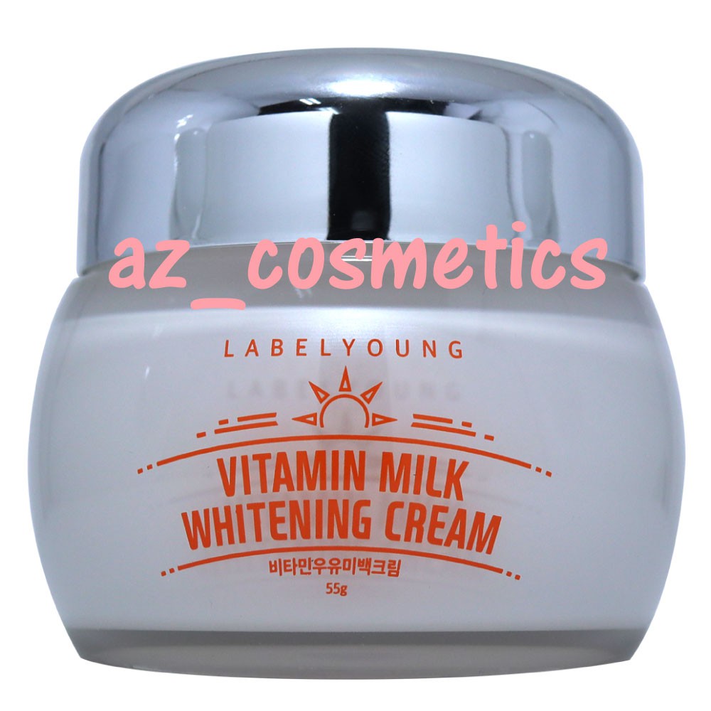 ของแท้-labelyoung-vitamin-milk-whitening-cream-shocking-cream-ครีมน้ำนมหน้าสด-label-young