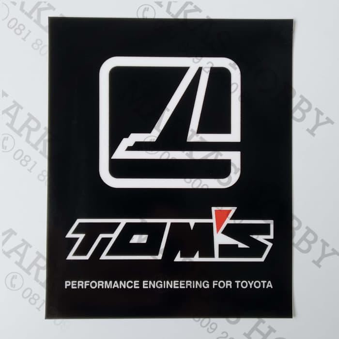 สติ๊กเกอร์แนวตั้ง Toyota Toms / สติ๊กเกอร์สติ๊กด้านใน | Shopee Thailand